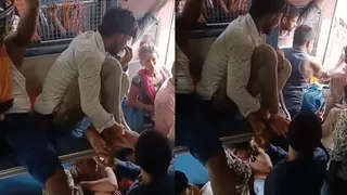 Woman Spits On Train Passenger And Tries To Run Away; Gets Instant Karma | Viral Video